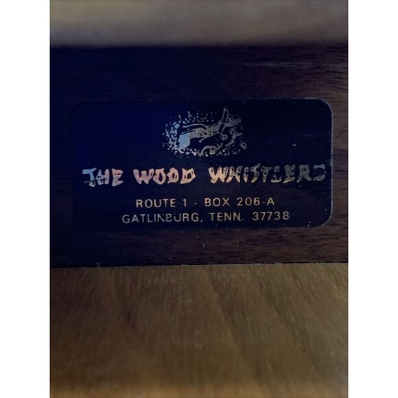 Vintage Wooden Napkin Holder Carved Wheat Design Office Letter Desk Organizer - Picture 7 of 7